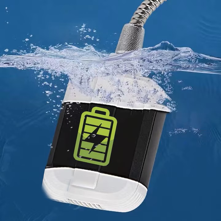 Duș Portabil Reîncărcabil cu Acumulator, Furtun 1.5M și Jet Puternic de Apă Autonomie Mare, Ideal pentru Camping, Plajă, Rulotă și Călătorii - imagine 8