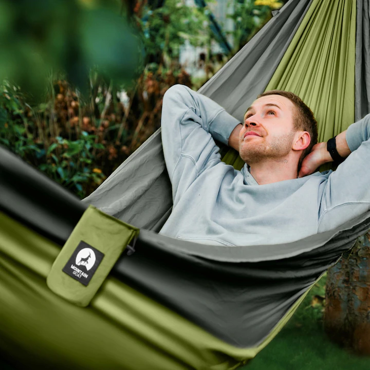Hamac Suspendat cu Plasă de Protecție împotriva Insectelor 260x140cm Pat Portabil pentru Camping, Drumeții, Pescuit și Relaxare în Natură - imagine 4