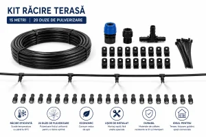 kit de racire pentru terasa cu 20 duze 15m