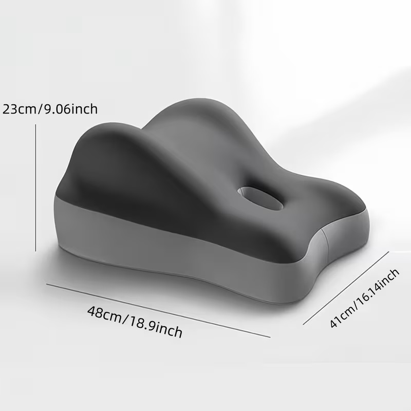 Pernă Ergonomică pentru Spate și Coloană Vertebrală, din Spumă cu Memorie Suport Lombar Ortopedic, Corector pentru Postură și Reducerea Durerilor de Spate, Ideală pentru Birou, Scaun Auto, Gaming, Canapea și Lucru de Acasă, Confortabil și Respirabil Roz - imagine 8