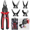 set profesional 5 in 1 patentmultifunctionaldin otel cleste pentru taiere dezizolare