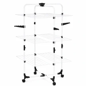 uscator de rufe vertical-pliabil cu 3 etaje