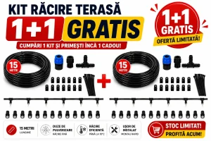 1+1 gratis kit racire pentru terasa cu 20 duze 15m pulverizare fina