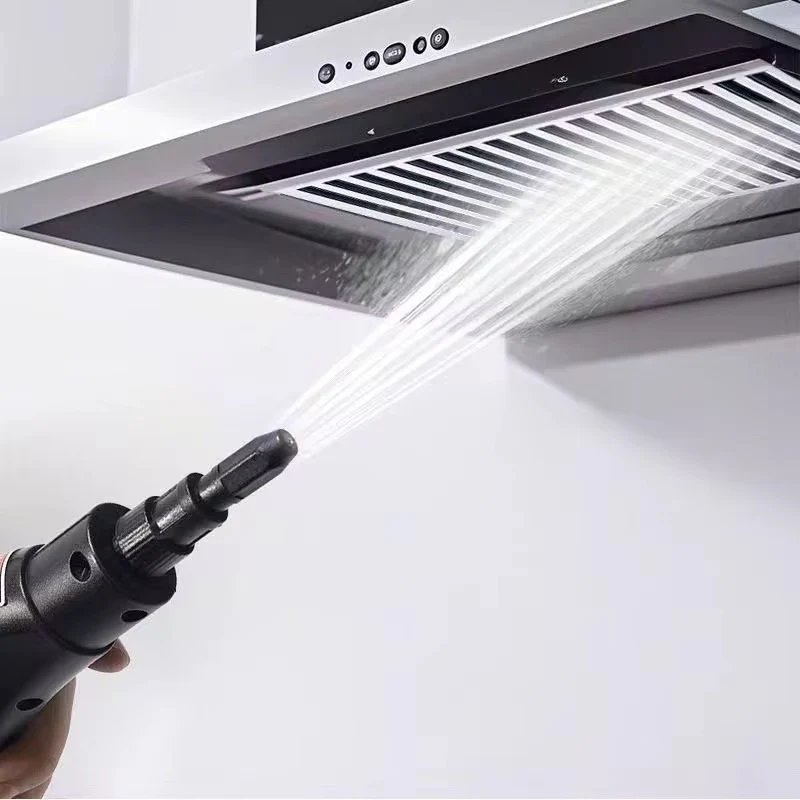 Aparat Profesional de Curățare cu Abur Sub Presiune 1500W Curățitor Multifuncțional pentru Casă și Auto, Temperatură Înaltă, Rezervor Mare de Apă, 9 Accesorii Complete, Curățare și Dezinfectare Fără Detergenți, pentru Canapele, Saltele, Băi, Bucătării, Geamuri, Gresie, Rosturi, Tapițerie și Interior Auto - imagine 11