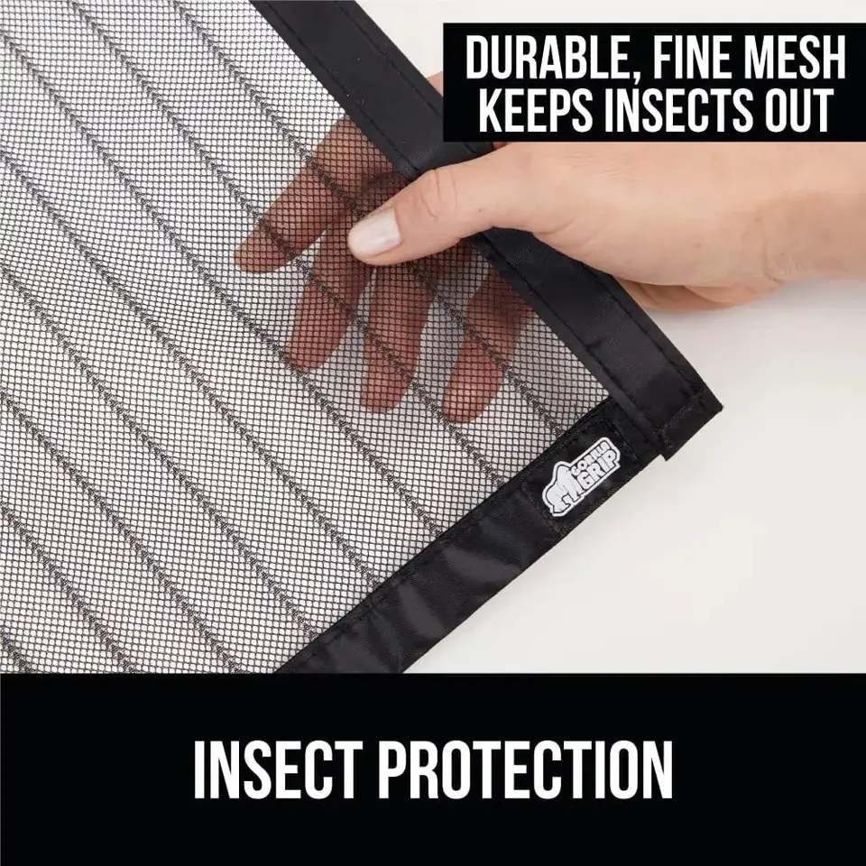 Plasă Magnetică Anti-Insecte pentru Ușă 210x100 cm Închidere Automată cu Magneți, Montaj Rapid Fără Găurire, Protecție împotriva Țânțarilor și Muștelor, Ideală pentru Balcon, Terasă și Animale de Companie - imagine 5
