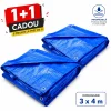 1+1 gratis prelata impermeabila 3x4 m pentru protectie exterior