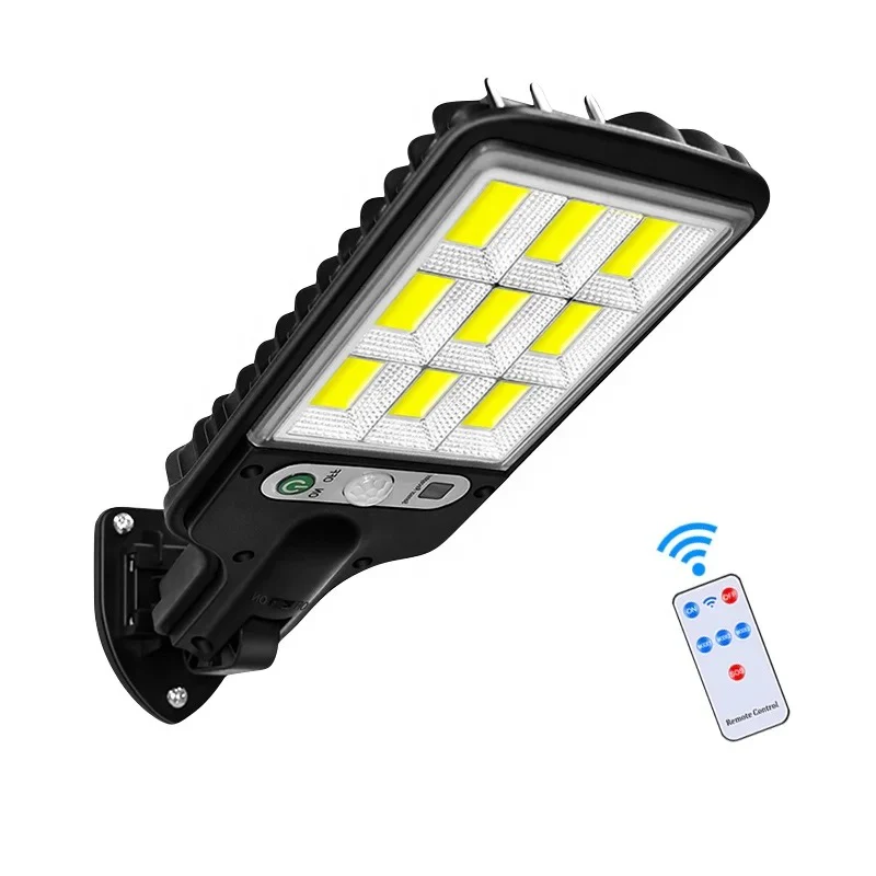 4+1 GRATIS Lampă Solară Dasgut 160W cu 80 LED COB, 3500 Lumeni, 9 Celule, Senzor de Mișcare și Inducție, Telecomandă, 3 Moduri de Iluminare, IP65, Autonomie până la 10 Ore - imagine 2