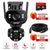 camera de supraveghere wifi jortan pro 8mp dual lens rotire 360