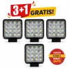 pachet 3+1 gratis proiector led auto din aluminiu 48w 16 led uri