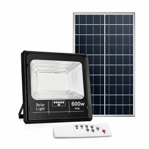 proiector cu panou solar led 600w 8000 lumeni ip66 telecomanda