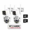 set 2x camera supraveghere 8k jortan duala ultra hd 8mp