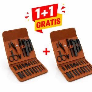 set manichiura si pedichiura profesional 16 piese otel inoxidabil