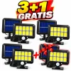 set 3+1gratis lampi solare led cob de exterior 120 led